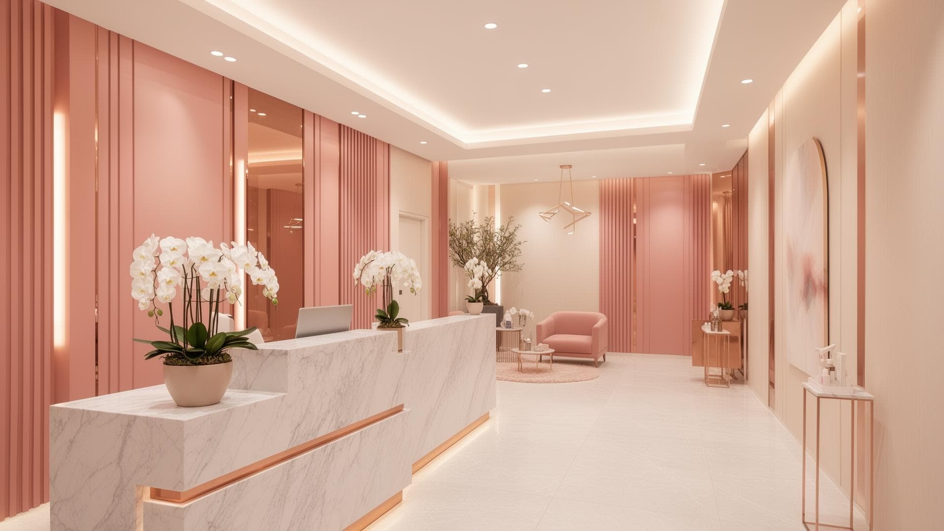 Interior de clínica estética Nova